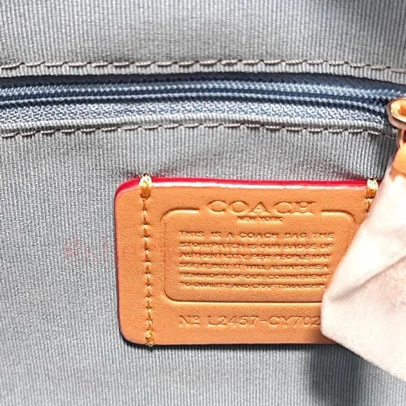 🥳🥳Coach Laurel Shoulder Bag Denim - Picture 5 of 11